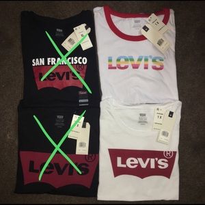 Levi’s white t-shirts